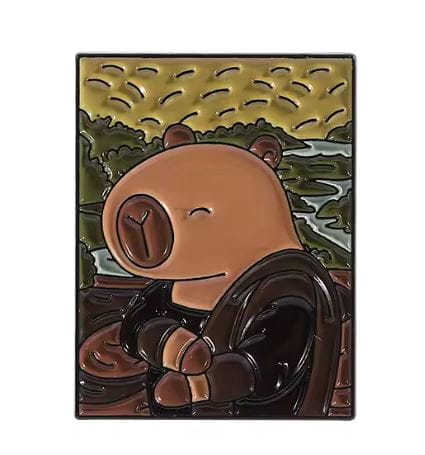 Przypinka emaliowana metalowa PIN Kapi-Lisa Da Vinci
