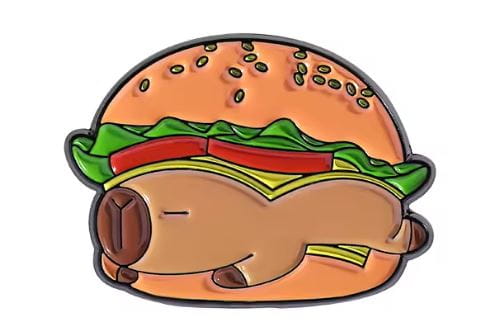 Przypinka emaliowana metalowa PIN Kapi-Burger