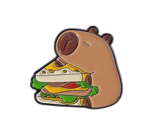 Przypinka emaliowana metalowa PIN Kapi-Pizza