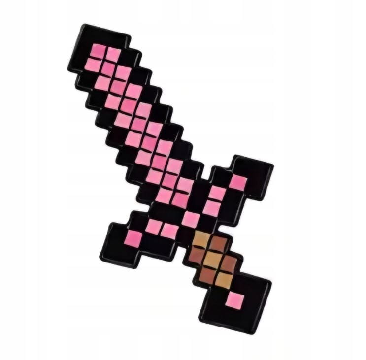 Przypinka emaliowana metalowa PIN Netherytowy miecz Minecraft