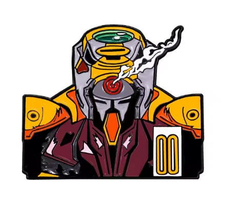 Przypinka emaliowana metalowa PIN EVA-00 mech Neon Genesis Evangelion