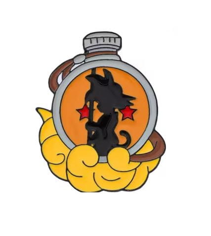 Przypinka emaliowana metalowa PIN Goku na chmurze Dragon Ball
