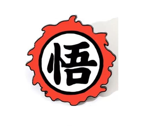 Przypinka emaliowana metalowa PIN Son Goku Kanji Dragon Ball