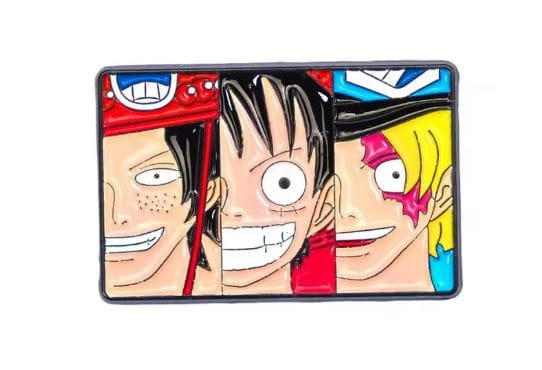 Przypinka emaliowana metalowa PIN Ace, Luffy, Sabo One Piece