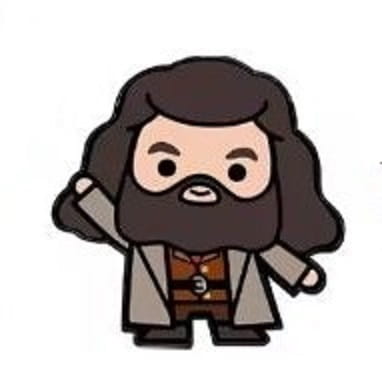 Przypinka emaliowana metalowa PIN Hagrid Chibi Harry Potter
