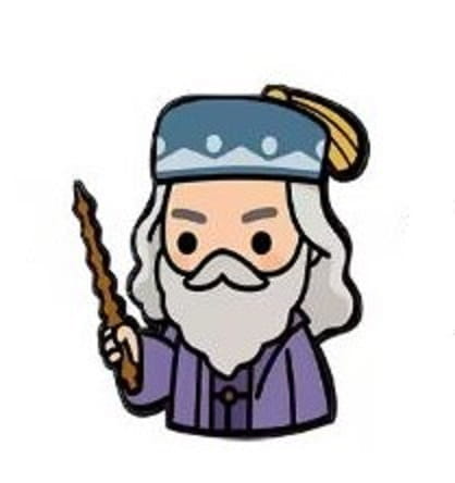 Przypinka emaliowana metalowa PIN Dumbledore Chibi Harry Potter