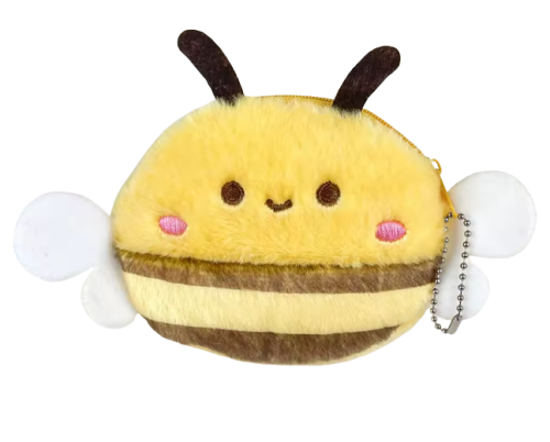 Portfelik pluszowy kawaii pszczoła 10cm