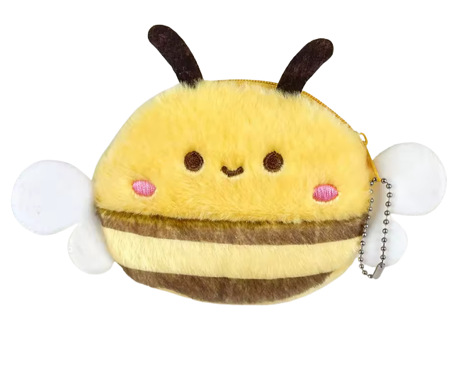 Portfelik pluszowy kawaii pszczoła 10cm