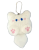 Breloczek pluszowy kotek białasek kawaii 10cm