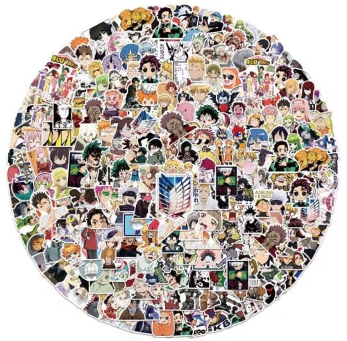 Naklejki winylowe Wlepy Anime MIX 50 sztuk
