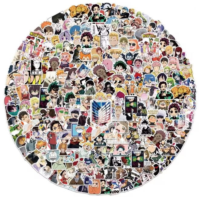 Naklejki winylowe Wlepy Anime MIX 50 sztuk
