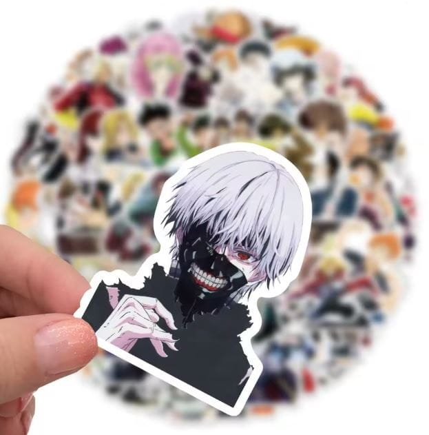 Naklejki winylowe Wlepy Anime MIX 50 sztuk
