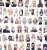 Naklejki winylowe Wlepy Project: Cosplay Marin Kitagawa MIX 50 sztuk
