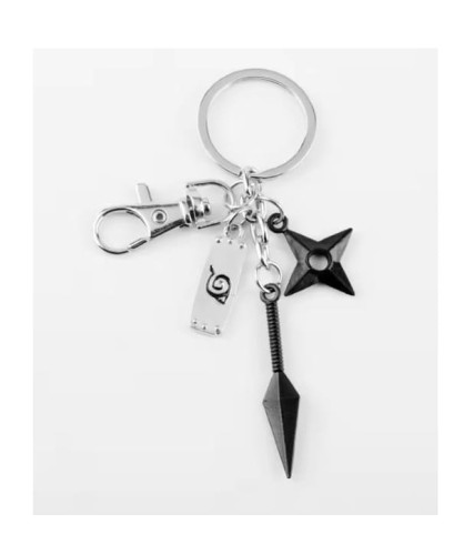 Brelok Naruto Uzumaki Kunai Shuriken Konoha symbol Anime Manga