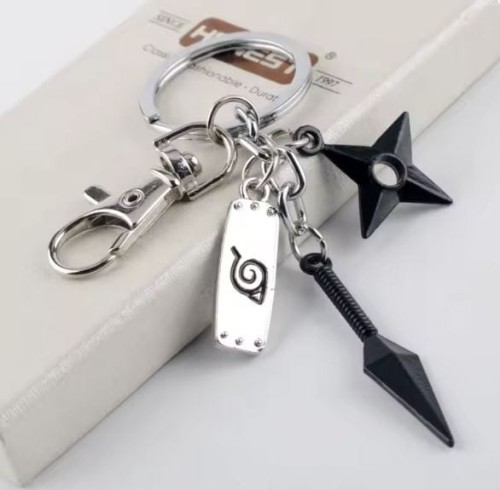 Brelok Naruto Uzumaki Kunai Shuriken Konoha symbol Anime Manga