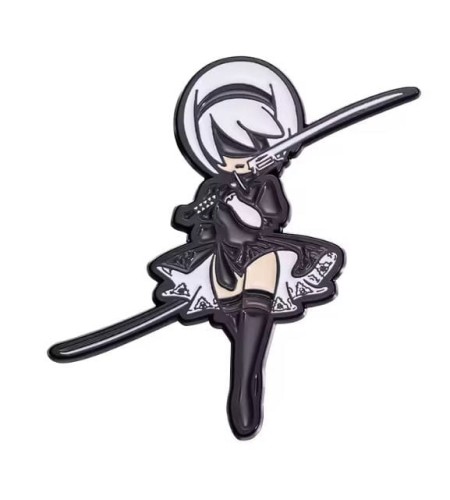 Przypinka emaliowana metalowa PIN 2B NieR: Automata