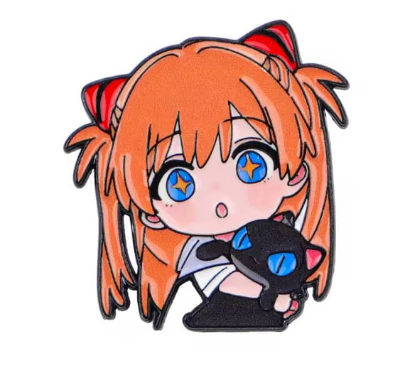 Przypinka emaliowana metalowa PIN Asuka Chibi ver. Neon Genesis Evangelion