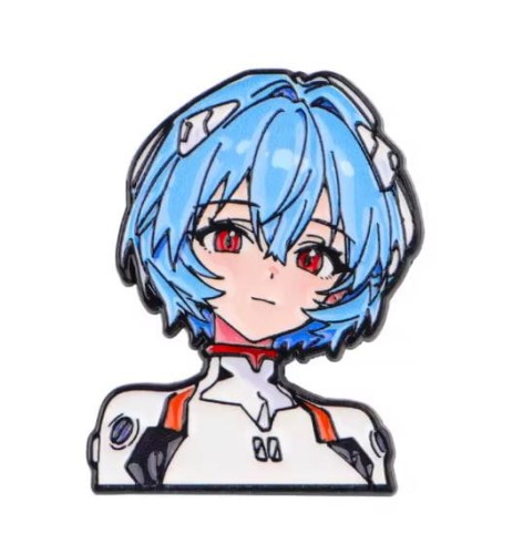Przypinka emaliowana metalowa PIN Rei Ayanami Neon Genesis Evangelion