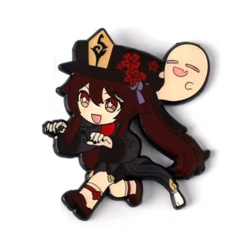 Przypinka emaliowana metalowa PIN Hu Tao Genshin Impact