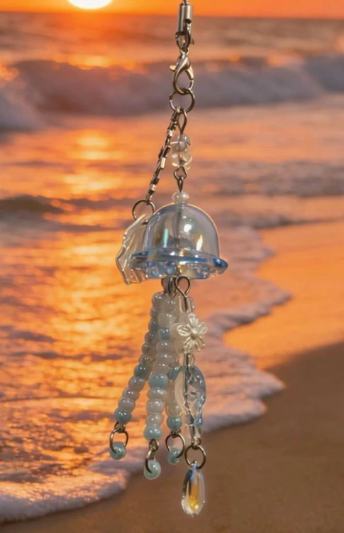 Zawieszka Wakacyjna Meduza Muszelka Letnia Lato Ocean Morze 13cm