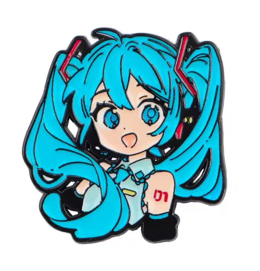 Przypinka emaliowana metalowa PIN Hatsune Miku ver. 3 Vocaloid