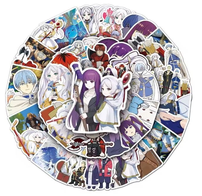 Naklejki winylowe Frerien Beyond Journeys End Anime Himmel Fern 50 sztuk