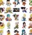 Naklejki winylowe Dragon Ball Songo Gohan Vegeta Anime Manga 50 sztuk