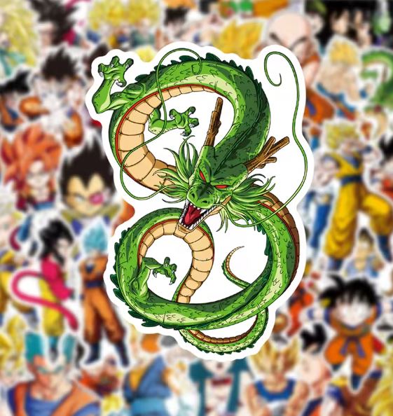 Naklejki winylowe Dragon Ball Songo Gohan Vegeta Anime Manga 50 sztuk