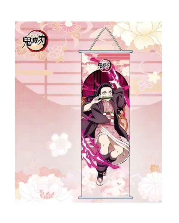 Obraz wiszący materiałowy Wall scroll Plakat do powieszenia Nezuko Kamado Demon Slayer Anime Manga