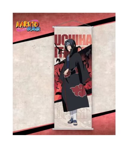 Obraz wiszący materiałowy Wall scroll Plakat do powieszenia Itachi Uchiha Naruto Anime Manga