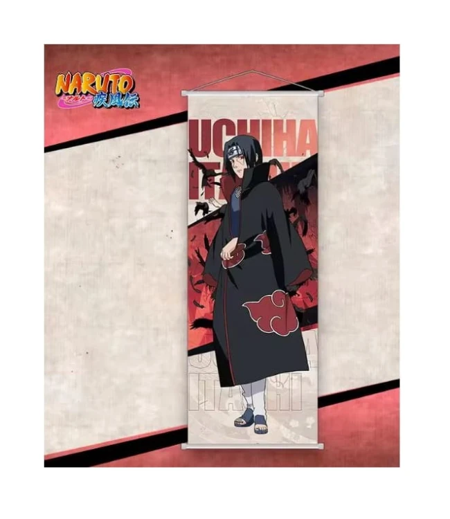 Obraz wiszący materiałowy Wall scroll Plakat do powieszenia Itachi Uchiha Naruto Anime Manga