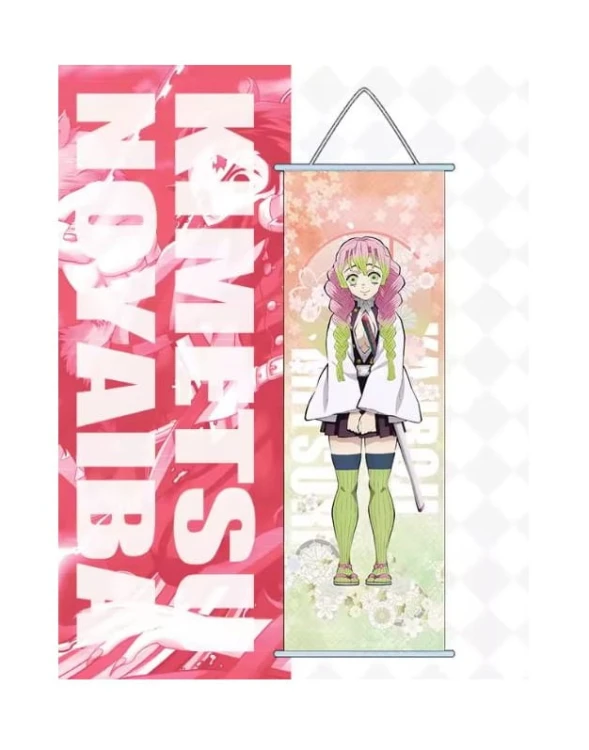 Obraz wiszący materiałowy Wall scroll Plakat do powieszenia Mitsuri Kanroji Demon Slayer Anime Manga
