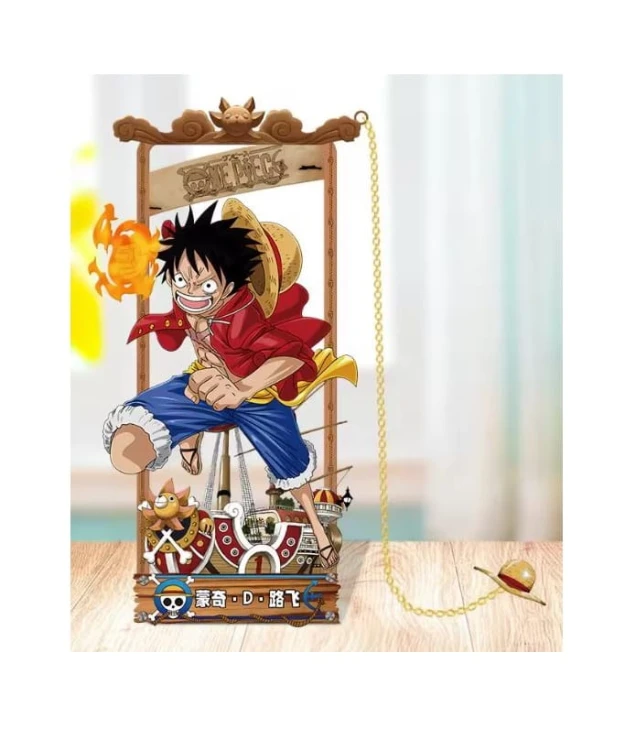 Metalowa zakładka z łańcuszkiem Monkey D. Luffy One Piece Anime Manga