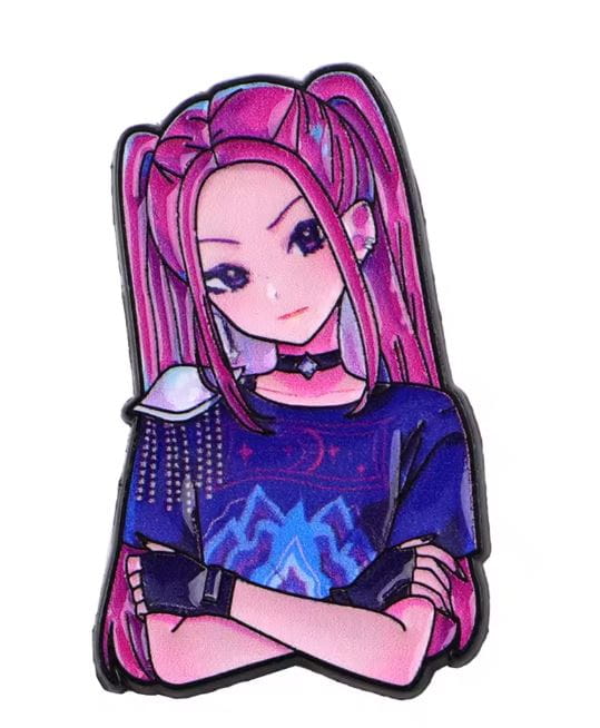Przypinka emaliowana metalowa PIN Mira Huntrix Demon Hunters