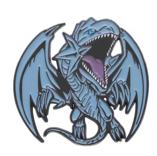 Przypinka emaliowana metalowa PIN Blue-Eyes White Dragon Yu-Gi-Oh!