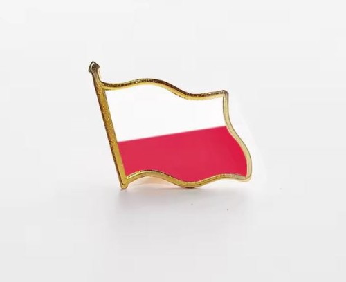 Przypinka emaliowana metalowa PIN Flaga Polski Polska