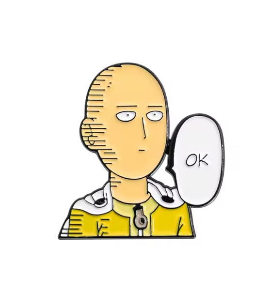 Przypinka emaliowana metalowa PIN One-Punch Man Saitama