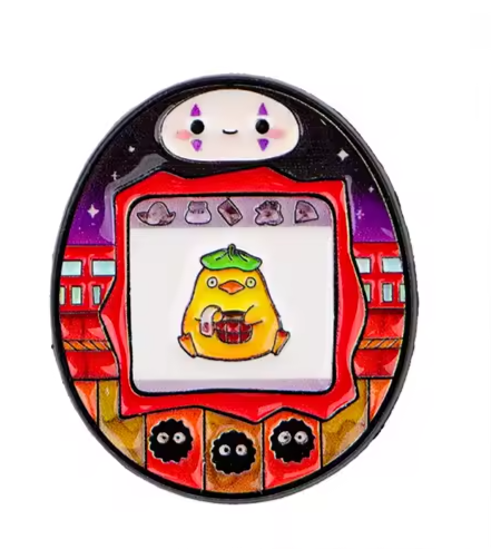 Przypinka emaliowana metalowa PIN Tamagotchi Spirited Away's Studio Ghibli