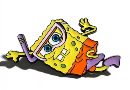 Przypinka emaliowana metalowa PIN Sponge Bob Nurek
