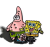 Przypinka emaliowana metalowa PIN Sponge Bob i Patryk Rozgwiazda