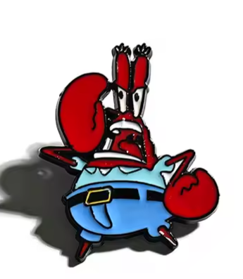 Przypinka emaliowana metalowa PIN Pan Krab z Sponge Bob