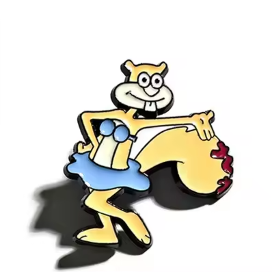 Przypinka emaliowana metalowa PIN Sandy z Sponge Bob