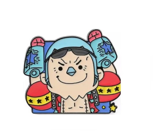 Przypinka emaliowana metalowa PIN Franky Chibi One Piece