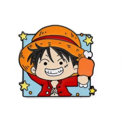 Przypinka emaliowana metalowa PIN Luffy Chibi One Piece