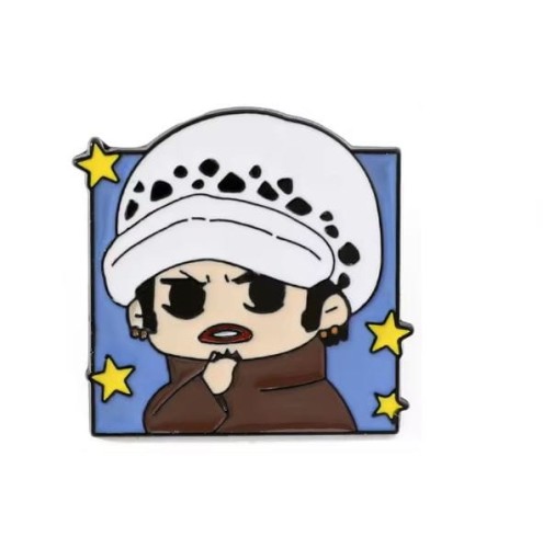 Przypinka emaliowana metalowa PIN Trafalgar Law Chibi One Piece