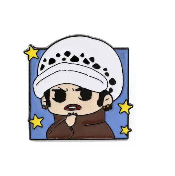 Przypinka emaliowana metalowa PIN Trafalgar Law Chibi One Piece