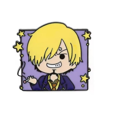 Przypinka emaliowana metalowa PIN Sanji Chibi One Piece