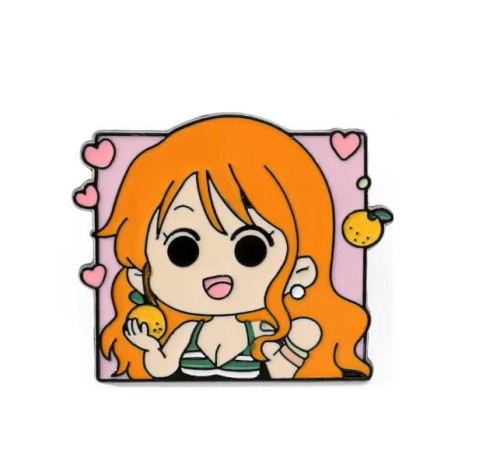 Przypinka emaliowana metalowa PIN Nami Chibi One Piece