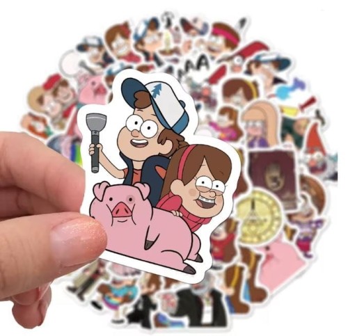 Naklejki winylowe Wlepy Gravity Falls 50 sztuk