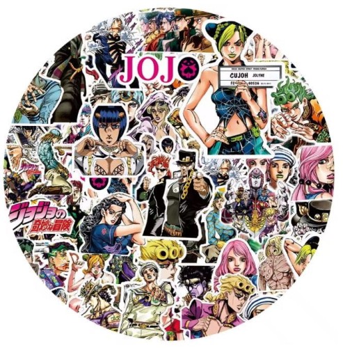 Naklejki winylowe Wlepy JoJo's Bizarre Adventure 80 sztuk